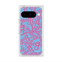プレミアムスクエアケース with Pixelsnap［ Barbie - ロゴパターン2 ］