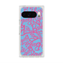 プレミアムスクエアケース with Pixelsnap［ Barbie - ロゴパターン2 ］