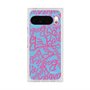 プレミアムスクエアケース with Pixelsnap［ Barbie - ロゴパターン2 ］