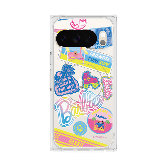 プレミアムスクエアケース with Pixelsnap［ Barbie - ステッカー ］