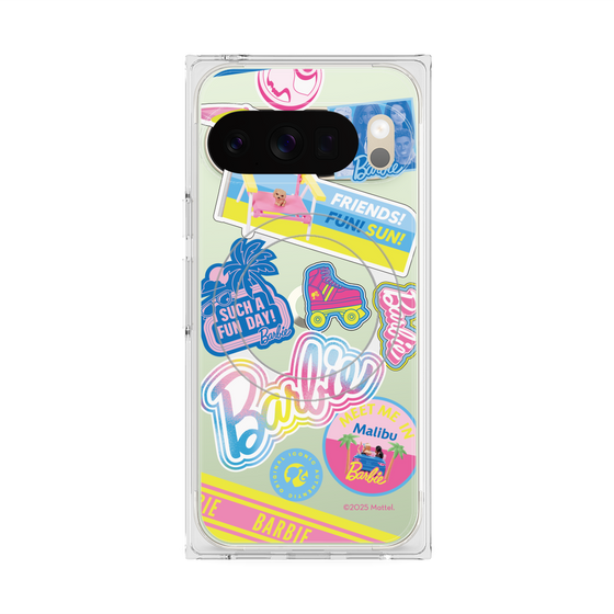 プレミアムスクエアケース with Pixelsnap［ Barbie - ステッカー ］