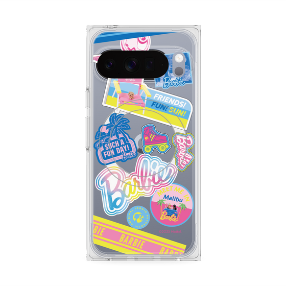 プレミアムスクエアケース with Pixelsnap［ Barbie - ステッカー ］