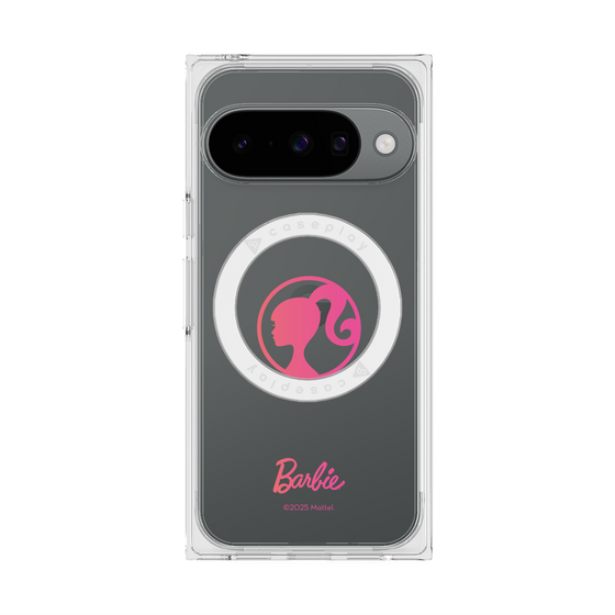 プレミアムスクエアケース with Pixelsnap［ Barbie - ロゴ ］