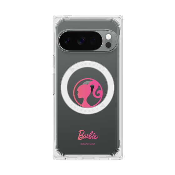 プレミアムスクエアケース with Pixelsnap［ Barbie - ロゴ ］