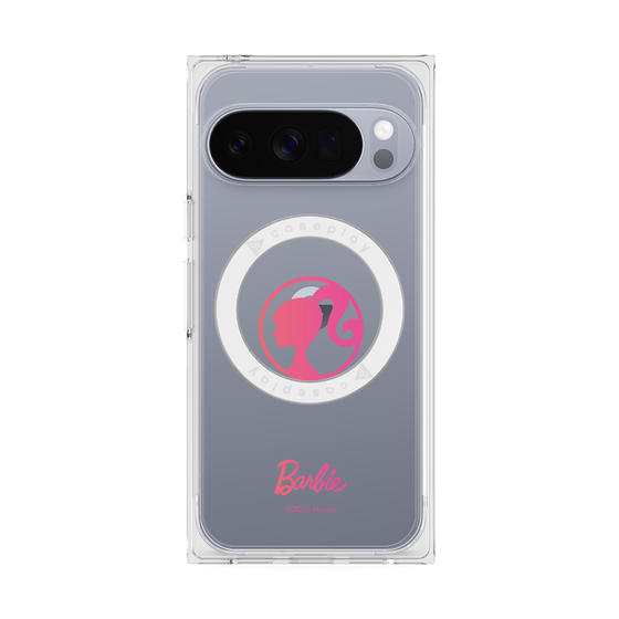 プレミアムスクエアケース with Pixelsnap［ Barbie - ロゴ ］