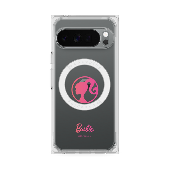 プレミアムスクエアケース with Pixelsnap［ Barbie - ロゴ ］