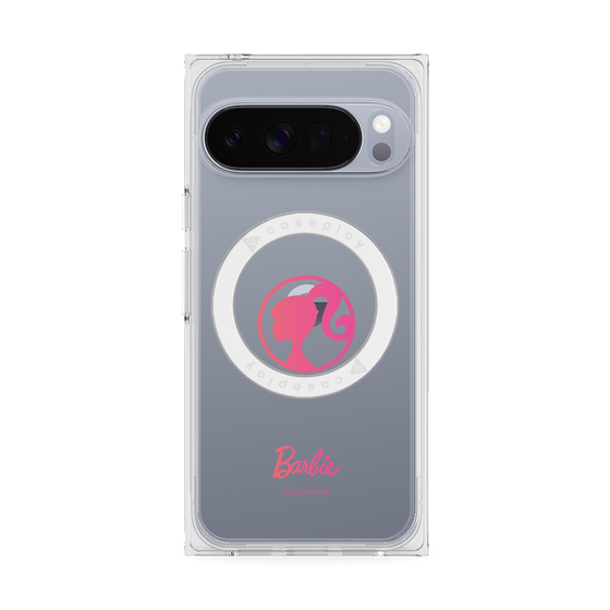 プレミアムスクエアケース with Pixelsnap［ Barbie - ロゴ ］