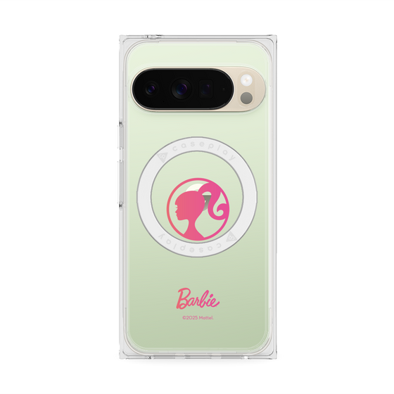 プレミアムスクエアケース with Pixelsnap［ Barbie - ロゴ ］
