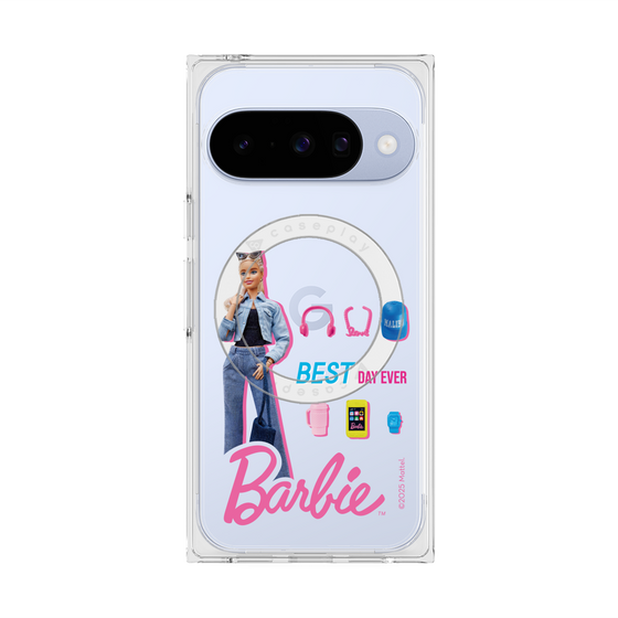 プレミアムスクエアケース with Pixelsnap［ Barbie - BEST DAY EVER ］