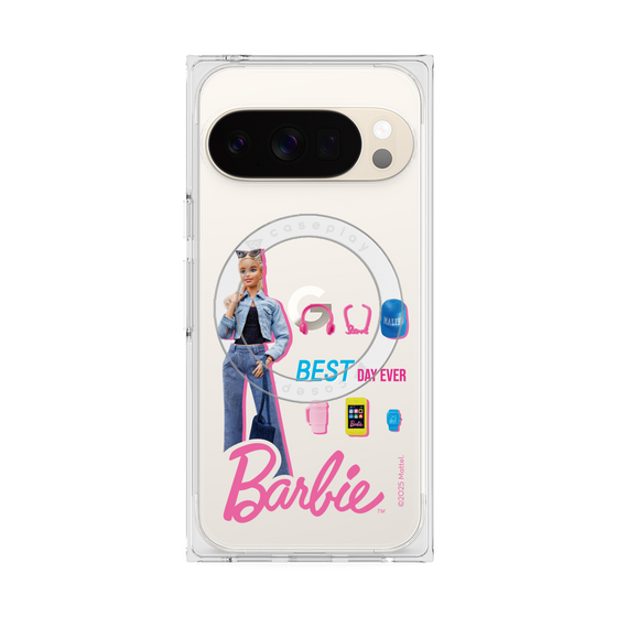 プレミアムスクエアケース with Pixelsnap［ Barbie - BEST DAY EVER ］