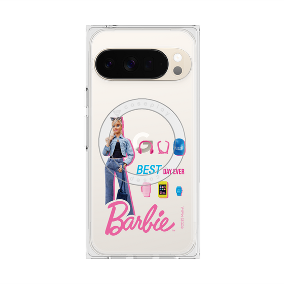 プレミアムスクエアケース with Pixelsnap［ Barbie - BEST DAY EVER ］
