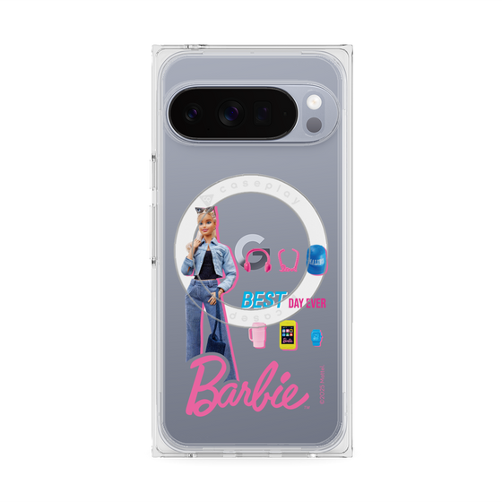 プレミアムスクエアケース with Pixelsnap［ Barbie - BEST DAY EVER ］