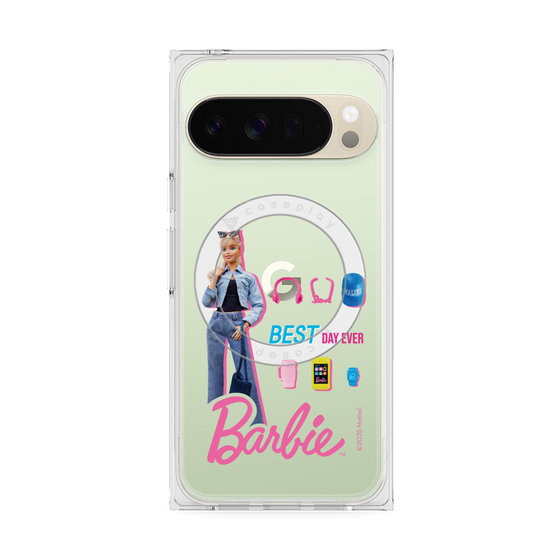 プレミアムスクエアケース with Pixelsnap［ Barbie - BEST DAY EVER ］