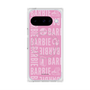 プレミアムスクエアケース with Pixelsnap［ Barbie - ロゴパターン3 ］