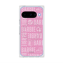 プレミアムスクエアケース with Pixelsnap［ Barbie - ロゴパターン3 ］
