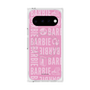 プレミアムスクエアケース with Pixelsnap［ Barbie - ロゴパターン3 ］