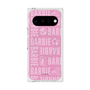 プレミアムスクエアケース with Pixelsnap［ Barbie - ロゴパターン3 ］