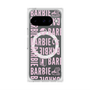 プレミアムスクエアケース with Pixelsnap［ Barbie - ロゴパターン3 - クリア ］