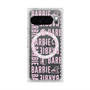 プレミアムスクエアケース with Pixelsnap［ Barbie - ロゴパターン3 - クリア ］