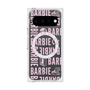 プレミアムスクエアケース with Pixelsnap［ Barbie - ロゴパターン3 - クリア ］