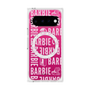 プレミアムスクエアケース with Pixelsnap［ Barbie - ロゴパターン3 - クリア ］