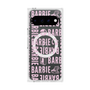 プレミアムスクエアケース with Pixelsnap［ Barbie - ロゴパターン3 - クリア ］