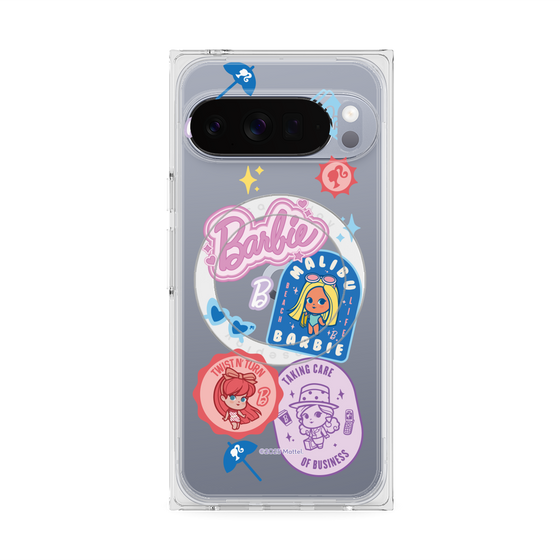 プレミアムスクエアケース with Pixelsnap［ Barbie - CUTIE STYLE2 ］