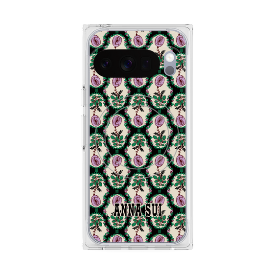 プレミアムスクエアケース with Pixelsnap［ ANNA SUI - ROSE CAMEO ］