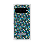 プレミアムスクエアケース with Pixelsnap［ ANNA SUI - HEARTS VINE - BLUE ］