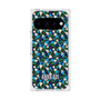 プレミアムスクエアケース with Pixelsnap［ ANNA SUI - HEARTS VINE - BLUE ］