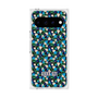 プレミアムスクエアケース with Pixelsnap［ ANNA SUI - HEARTS VINE - BLUE ］