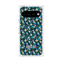 プレミアムスクエアケース with Pixelsnap［ ANNA SUI - HEARTS VINE - BLUE ］
