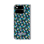 プレミアムスクエアケース with Pixelsnap［ ANNA SUI - HEARTS VINE - BLUE ］