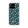 プレミアムスクエアケース with Pixelsnap［ ANNA SUI - HEARTS VINE - BLUE ］