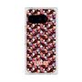 プレミアムスクエアケース with Pixelsnap［ ANNA SUI - HEARTS VINE - PINK ］