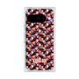 プレミアムスクエアケース with Pixelsnap［ ANNA SUI - HEARTS VINE - PINK ］