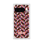プレミアムスクエアケース with Pixelsnap［ ANNA SUI - HEARTS VINE - PINK ］