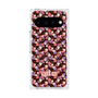 プレミアムスクエアケース with Pixelsnap［ ANNA SUI - HEARTS VINE - PINK ］
