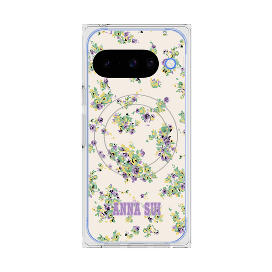 プレミアムスクエアケース with Pixelsnap［ ANNA SUI - ROSEBUDS ］