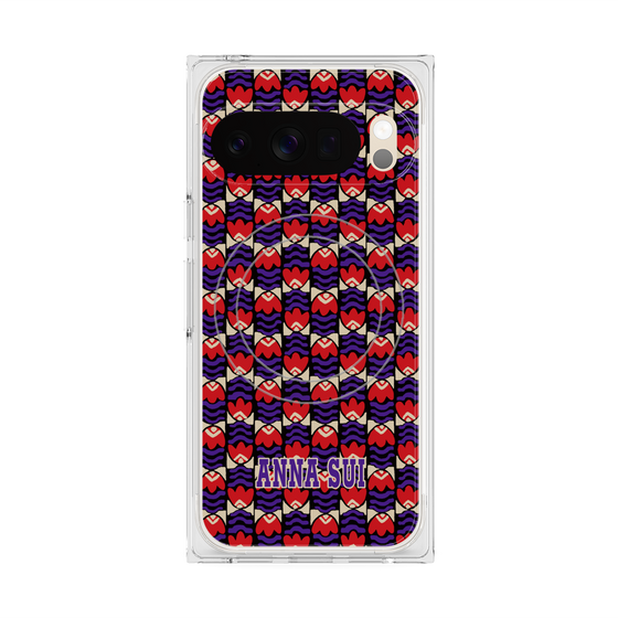 プレミアムスクエアケース with Pixelsnap［ ANNA SUI - TULIPS ］