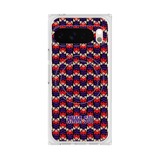 プレミアムスクエアケース with Pixelsnap［ ANNA SUI - TULIPS ］
