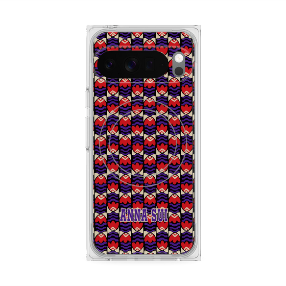 プレミアムスクエアケース with Pixelsnap［ ANNA SUI - TULIPS ］