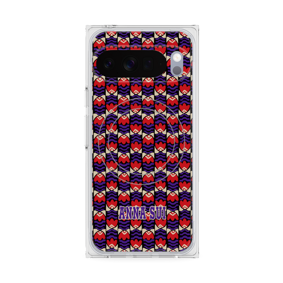 プレミアムスクエアケース with Pixelsnap［ ANNA SUI - TULIPS ］