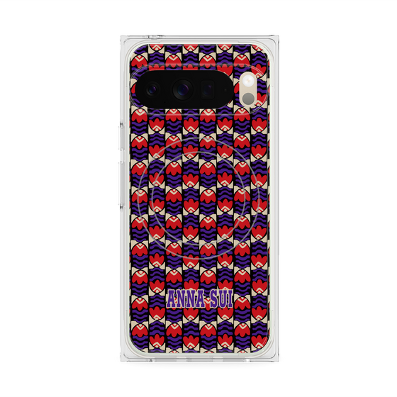 プレミアムスクエアケース with Pixelsnap［ ANNA SUI - TULIPS ］