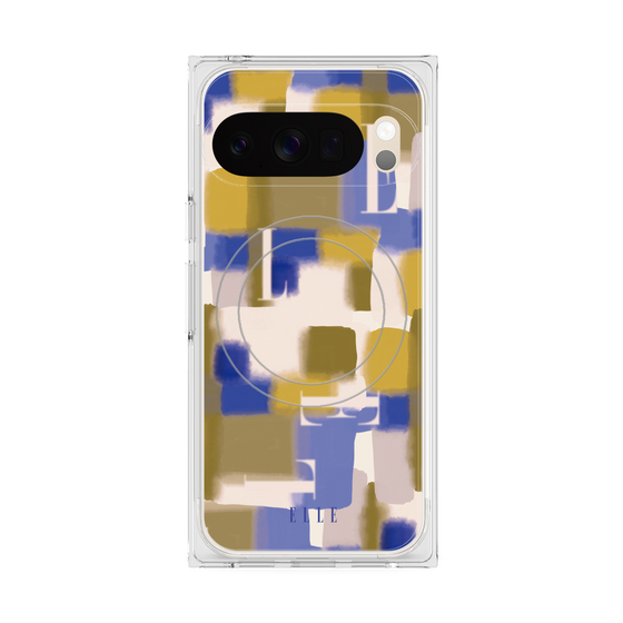 プレミアムスクエアケース with Pixelsnap［ ELLE - Iconics Prints4 ］