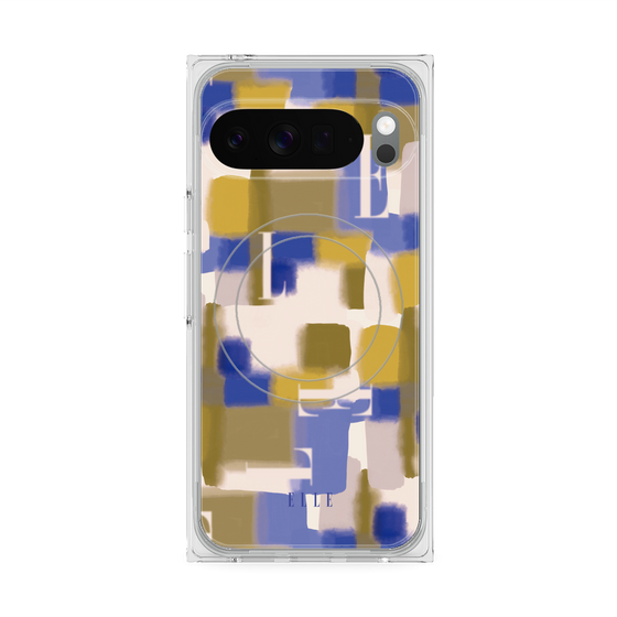 プレミアムスクエアケース with Pixelsnap［ ELLE - Iconics Prints4 ］