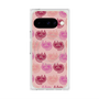 プレミアムスクエアケース with Pixelsnap［ ELLE - Cat Pattern - ピンク ］