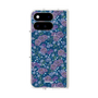 プレミアムスクエアケース with Pixelsnap［ 日比谷花壇 - FloralSymphony - ネイビー ］