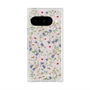 プレミアムスクエアケース with Pixelsnap［ 日比谷花壇 - FloralSymphony - ベージュ ］