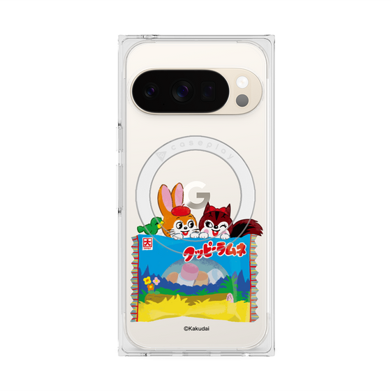プレミアムスクエアケース with Pixelsnap［ クッピーラムネ -drawing3 ］
